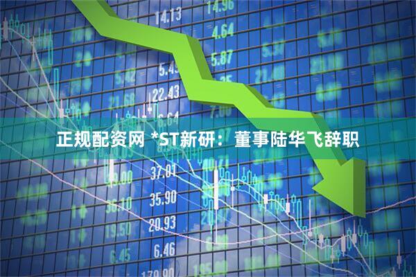 正规配资网 *ST新研：董事陆华飞辞职